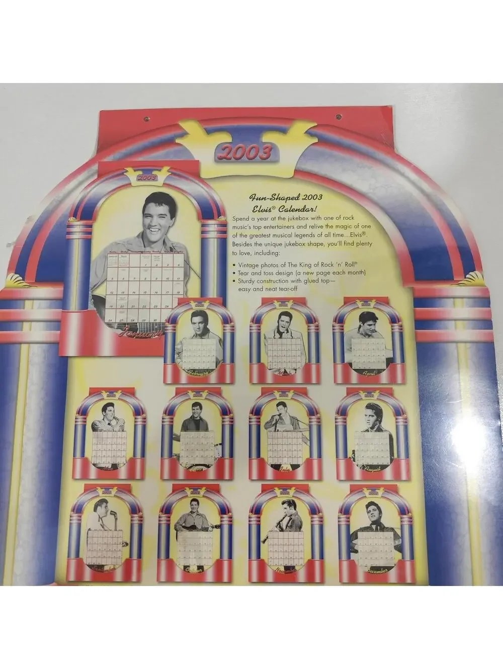 Vintage Elvis 12-Month 2003 Calendar